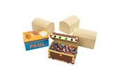 Klocki konstrukcyjne - Colorations - Decorate your own Treasure Chest Set of 12 - TRESUR