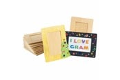 Klocki konstrukcyjne - Colorations - Decorate your own Wooden Photo Frame Set of 12 - CHWDFRM