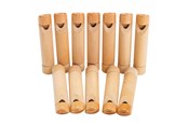 Klocki konstrukcyjne - Colorations Decorate your own Wooden Sliding Whistle 12pcs - SLIDEWSL