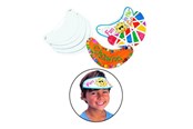 Kreatywne gry - Colorations - Make and Decorate your own Sun Visor White Set of 24 - CHVISORHA