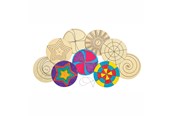 Kreatywne gry - Colorations - Decorate your own Wooden Spinner 24 pcs. - CHDYOSPI