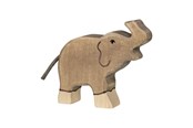 Zabawki drewniane - Joueco - Holztiger Wooden Elephant Small Trunk Up - 80150