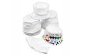 Kreatywne gry - Colorations Decorate your own Canvas Fisherman Hat Set of 10 - BUCKHAT