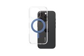 Telefon - Pokrowiec i etui - CARE by PanzerGlass Feature Case Transparent w. Blue Kickstand & MagSafe iPhone 16 Pro - PANZER1317