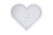 Kreatywne gry - Creativ Company Iron-on bead plate Heart Clear - 753030