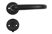 Wsporniki i zawiasy  - Home>it HOME It® door handle set for exterior door with 3 keys matt black - 13372