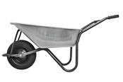 Skrzynki narzedziowe i systemy przechowywania - Home>it Home it® builder’s wheelbarrow with pneumatic rubber wheel and hammered finish 110 litres - 91811