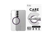 Telefon - Pokrowiec i etui - CARE by PanzerGlass Flagship Case Transparent Urban Combat w. Plum Purple QI Compatible Samsung Galaxy S25 - CRRFUTCG38388