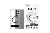 Telefon - Pokrowiec i etui - CARE by PanzerGlass Feature Case Transparent w. Black Kickstand & QI Compatible Samsung Galaxy S25 Ultra - CRRFBKQG38488