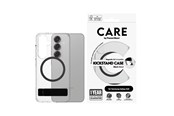Telefon - Pokrowiec i etui - CARE by PanzerGlass Feature Case Transparent w. Black Kickstand & QI Compatible Samsung Galaxy S25 - CRRFBKQG38388