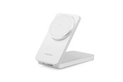 Telefon - Adapter i Ladowarka - UGREEN 2-In-1 Magnetic Wireless Charger White - 45055-UG