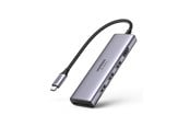 USB hub - UGREEN 6-In-1 Usb C Hub 4k@60hz USB hub - 6 - Srebrny - 60383-UG