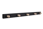 Skrzynki narzedziowe i systemy przechowywania - Home>it coat rack with 5 hooks 50 cm black/natural hook beech - 12296