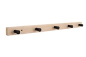 Skrzynki narzedziowe i systemy przechowywania - Home>it coat rack with 5 hooks 50 cm natural/black hook beech - 12294