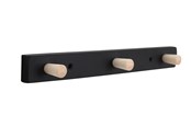 Skrzynki narzedziowe i systemy przechowywania - Home>it coat rack with 3 hooks 28 cm black/natural hook beech - 12295