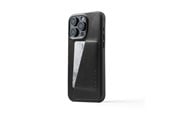 Telefon - Pokrowiec i etui - Mujjo iPhone 15 Pro Max Wallet Leather Case - Black - MUJJO-CL-042-BK