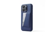 Telefon - Pokrowiec i etui - Mujjo Wallet Leather Case for iPhone 16 Pro Max - Blue - MUJJO-CL-056-BL