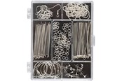 Artykuly Artystyczne & Rzemieslnicze - Creativ Company Jewellery Starter Kit - Silver-plated - 61368