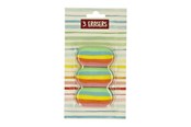 Przybory do pisania i rysowania - Wins Holland Erasers Rainbow 3 pcs - BTS038