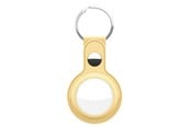Telefon - Inne akcesoria - KeyBudz Leather Keyring for AirTag - Pastel Yellow - AT_S1_PYL