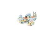 Samochody i pojazdy - Dantoy Pastel Recycled - Truck with 2 Cars and plastic wheels - 2788