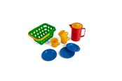 Zabawa w kuchnie i akcesoria - Dantoy Classic - Coffee and Picnic Set - 9 Pieces - 4385