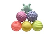 Zabawki dla niemowlat - Magni Colourful baby sensory ball set - 5606