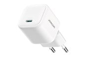 Telefon - Adapter i Ladowarka - Joyroom JR-TCG08 GaN Mini 20W mains charger (white) - JR-TCG08