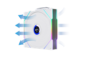 Wentylator obudowy - Lian Li UNI FAN TL Wireless LCD Reverse 3 pack - Wentylator obudowy - 120mm - Biały - 33 dBA - G99.12RTLLCD1W3W.00