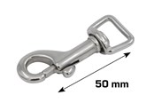 Wsporniki i zawiasy  - Home>it Carabiner hook 50 mm stainless steel - 20481
