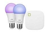 Inteligentny dom - Adurosmart Startpakke 2 E27 RGB + Bridge 16mill. farver 2200-6500k ZigBee - 15066045