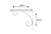 Wsporniki i zawiasy  - Home>it peasant shelf 15 x 15 cm white - 16560
