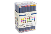 Artykuly Artystyczne & Rzemieslnicze - Nassau Round dual markers 24 pcs in transparent box - AR0104/23GE