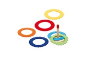 Zabawki - Goki - Wooden Ring Throwing Game with 6 Felt Rings - 56776