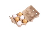 Zabawki drewniane - Bigjigs - Cardboard Box with Wooden Eggs - BJ711