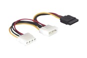Kabel zasilający (wewnętrzny) - DeLOCK SATA Power to 4 PIN Internal Power - 10 cm - 60103