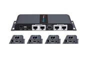 Wzmacniacz i transceiver - Deltaco HDMI-276 1X4 HDMI Extender Splitter over CAT6/6a/7 40m with IR pass-back - LKV714