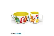 Drobiazgi - ABYstyle - POKEMON - Breakfast Set Mug + Bowl - Pikachu & Kanto Starters - Kubek - ABYTAB120