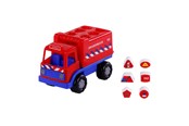 Zabawki dla niemowlat - Cavallino Toys - Cavallino Fire Truck Shape Sorter with 6 Blocks 26cm - 1426NL01