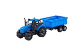 Samochody i pojazdy - Cavallino Toys - Cavallino Tractor with Dump Truck Trailer Blue Scale 1:32 - 1253FM04