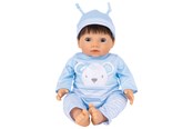 Zabawki - Tiny Treasures Doll with brown hair and blue outfit - 30543