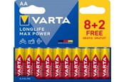 Bateria - VARTA Longlife Max Power AA - 10-Pack - 4706101710