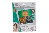 Zabawki - Craft Buddy Cats 18x18cm Crystal Art Card - 103802
