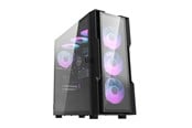Obudowa komputerowa - Darkflash DK431 Glass computer case (black) + 4 RGB fans - Obudowa komputerowa - Miditower - Czarny - DK431 Glass + 4 fans