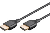 Kabel wyswietlacza - Pro HDMI 2.0 Slim - Kabel wyświetlacza - 1m - Black - HDMI-HDMI-SLim-BL1