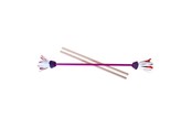 Zabawki na zewnatrz - Eureka - Juggling Flower Stick - Purple - 515762