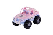 Samochody i pojazdy - Cavallino Toys - Cavallino Jeep Pink with 2 Toy Figures - 3502SF01
