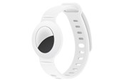 Telefon - Inne akcesoria - Lippa Silicone Wristband for AirTag and Smart Finder - White - LPCOVER0049
