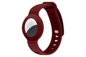Telefon - Inne akcesoria - Lippa Silicone Wristband for AirTag and Smart Finder – Red - LPCOVER0051