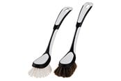 Akcesoria do czyszczenia - G.Funder Dishwashing brush with real clean hair. Handle in plastic and rubber. - 5701137000219